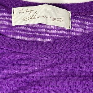 Vintage Havana NWT Sheer Purple Top